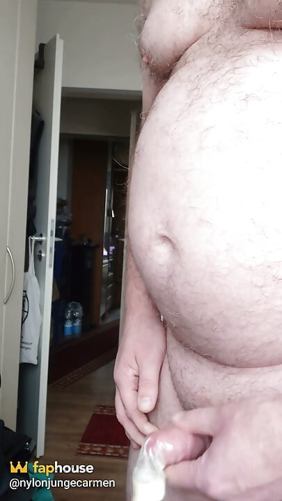 Horny on My Used Condom with Cum From Ice