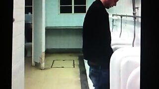 Quick bb fuck in public bathroom