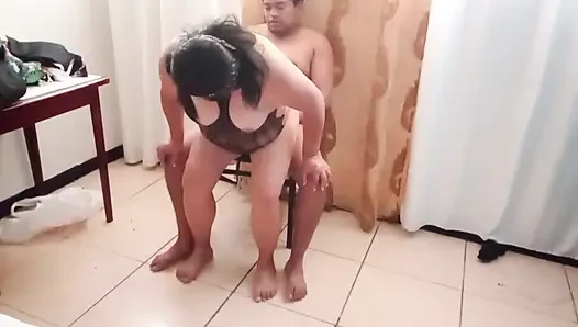 BBW granny giving good cock rides with her big ass