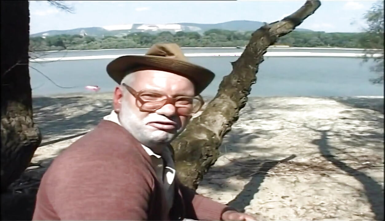 Teen Pisses and Fucks Horny Grandpa Outdoor