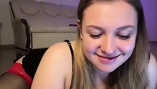 Jucielussie ile seksi çoraplı mastürbasyon