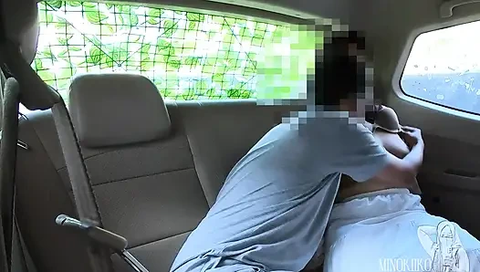 Newlywed Hijab Wife cheat in My Car - Minokiiko