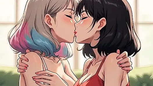 Мультфильм сгенерированный ИИ контент, видео без цензуры 18-летняя аниме-девушка, поцелуйный оргазм зрелых женщин