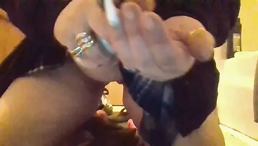 Seks pink panas dengan pantat besar mainan