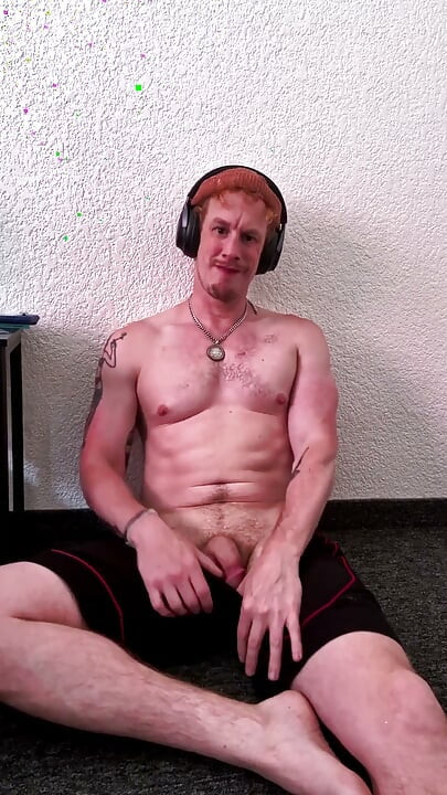 Sniffing and Tasting My Sweaty Piss and Cum Stained Jock While I Goon Out
