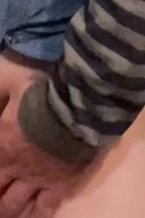 Dirty Hobby! Old Man Fingering Perfect Pussy in Public