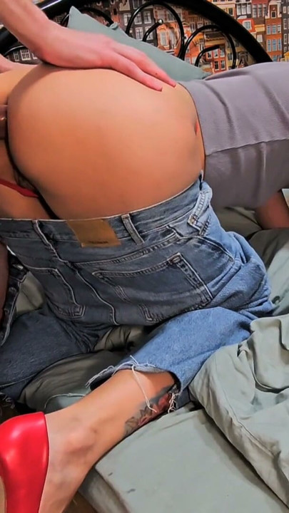 She FUCK in the ASS SEVEN DAYS a WEEK. Red shoes and jeans great look.Tuesday | Clip 1