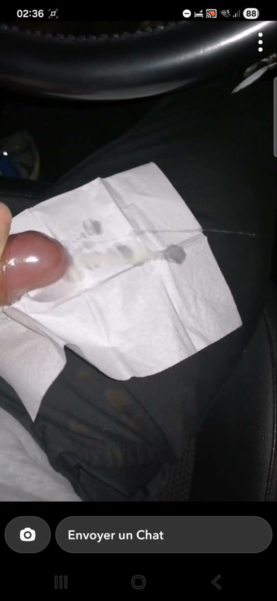 Ejaculation in my car