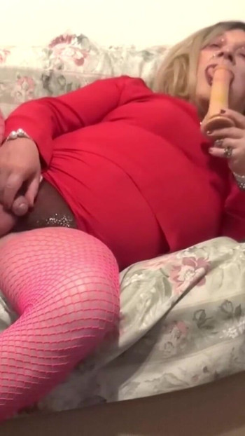 Iconic moment from "sissy in red slut forever fuckable whore"