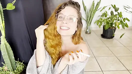 Smoking in a Bathrobe