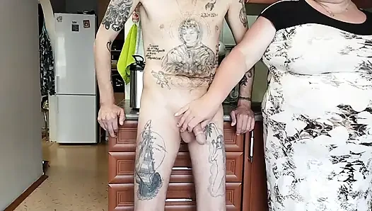 I Flashed My Cock to My Stepmom and She Began to Jerk It off Until I Cum