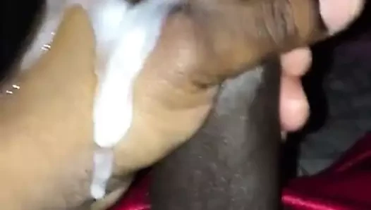 Kendini zorlayan büyük cumshot