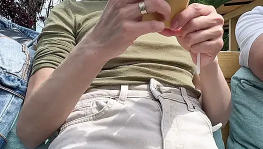 Everyone was looking at my sexy nipples wearing a see through shirt in public beach bar
