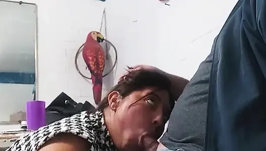 This little slut likes having sex at my mother-in-law's house.