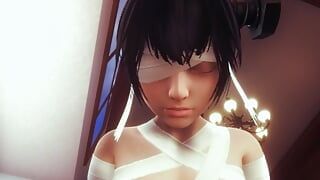 Vaqueira e menina anal de quatro cosplay - Hentai 3D Sem censura