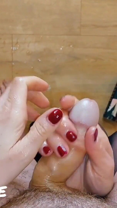 Memorable moment from "Red Nails Post Orgasm Head Teasing 8X Cum Compilation (Milking-time)"