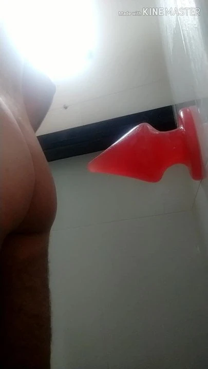dilating my ass with extreme plug