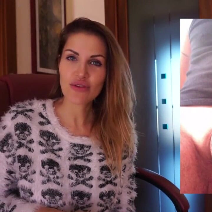 Brunette MILF talks about a very small cock for the webcam