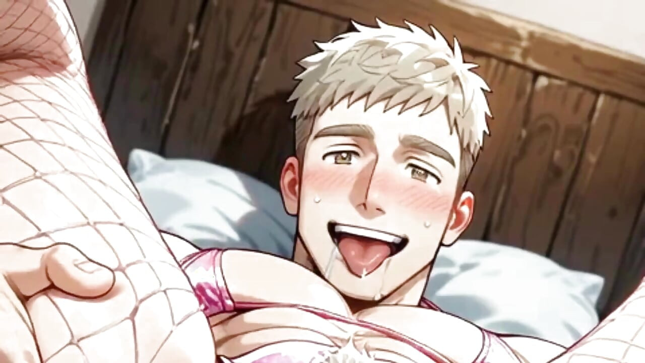 A Hot Blond Trans Man Had His Pink Pussy Fucked by a Big Dick.