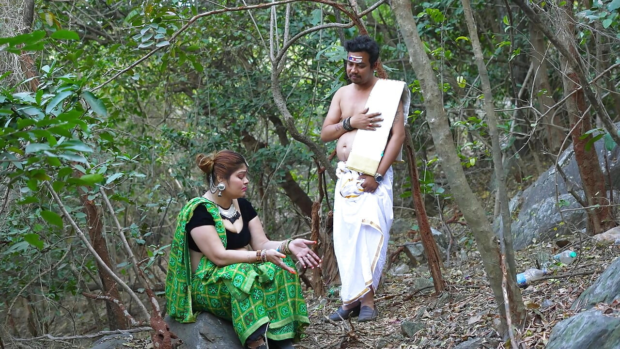 A stranger met a girl in the jungle, and they had a wonderful time exploring together.