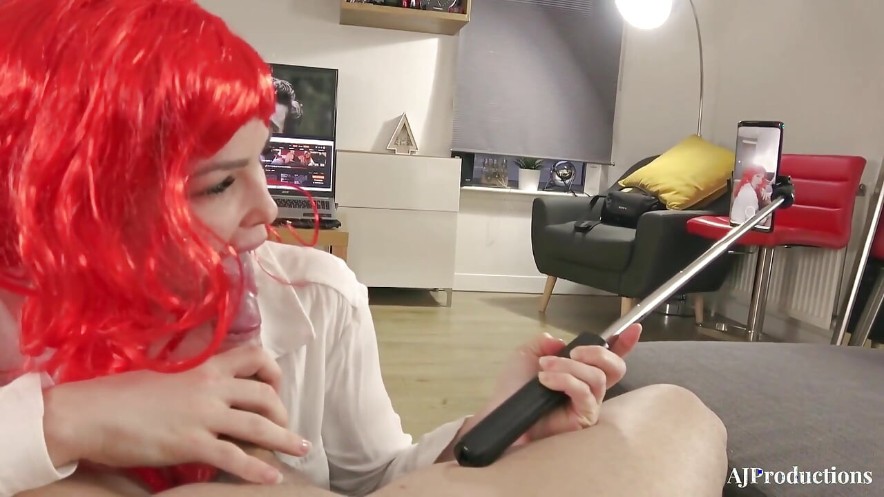Red Head Girl Riding Cock Cum Face