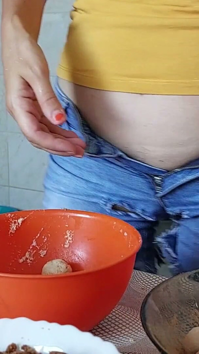 Sensual hairy woman in the kitchen. Sexy mom, hairy pussy, big ass, vacuuming the house naked. Hairy Latina big… | Clip 2