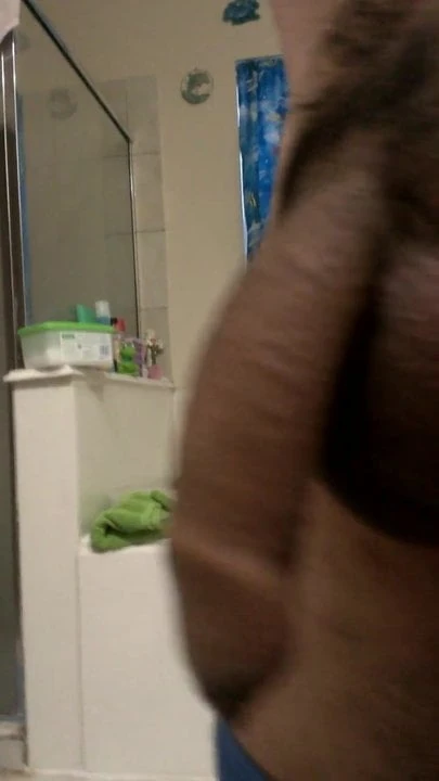 uncut cock swinging