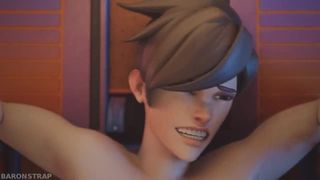 Tracer Is Tickled In DVa's Arcade
