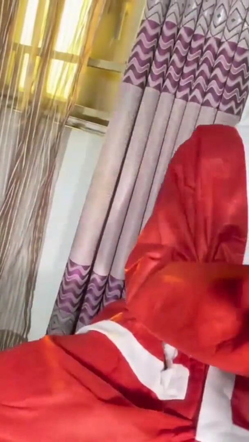 Came to collect gift from Santa Claus, he suck my tits and fingered my pussy- Christmas | Clip 1