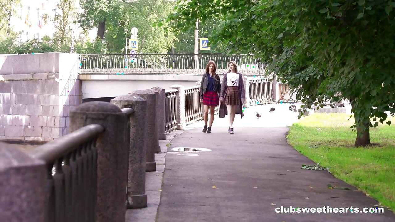 Two Girls Walk Into a Park by Clubsweethearts