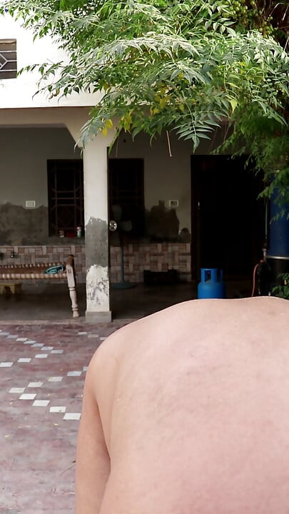 Desi Fat Handsome Boy Full Nude Outdoor Exposing Big Fat ASS