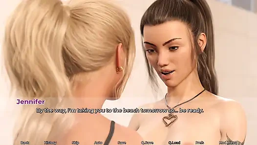 Inertia 1. Tenika & Inertia lagi asik mandi bareng-bareng.