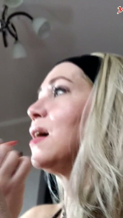 Dick in the mouth of a beautiful older lady! )) | Clip 1