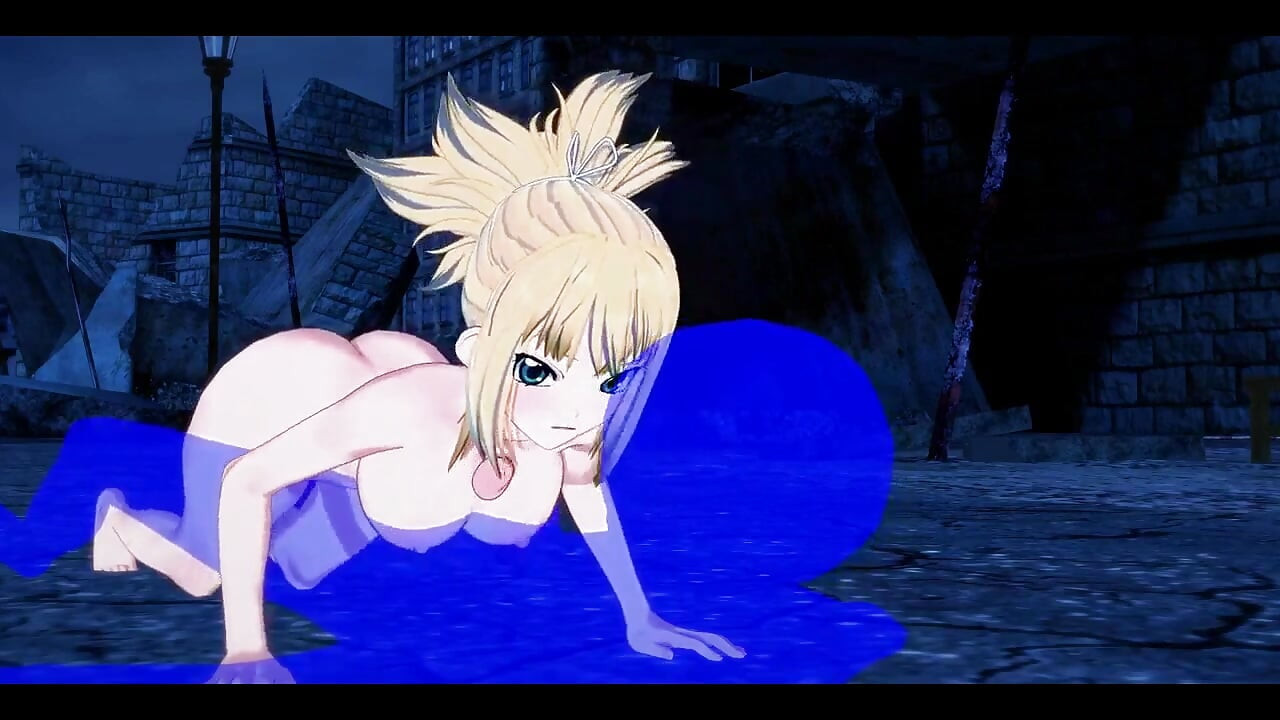 Dr Stone Hentai - Kohaku Boobjob and Handjob - Japanese Asian Manga Anime Game Porn