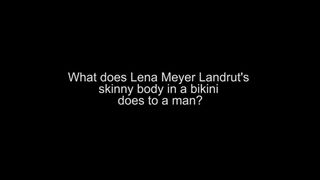 Сперма в бикини Lena Meyer Landrut, бикини, подборка