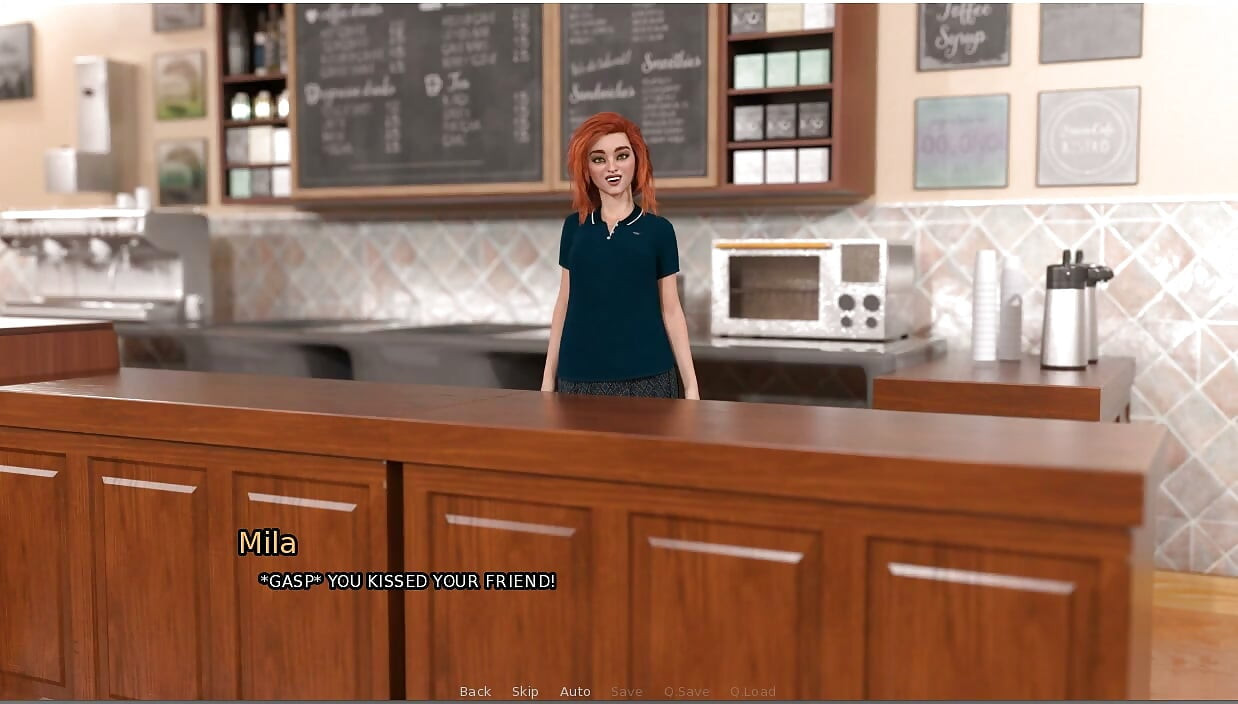 Grandma's House -gameplay - Roleplay - Petite Teen - Face Fuck in the Coffee Shop