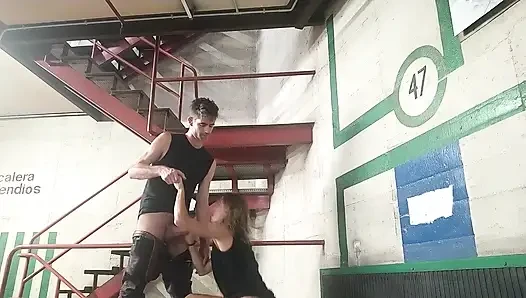 Sneaking into a parking to have sex