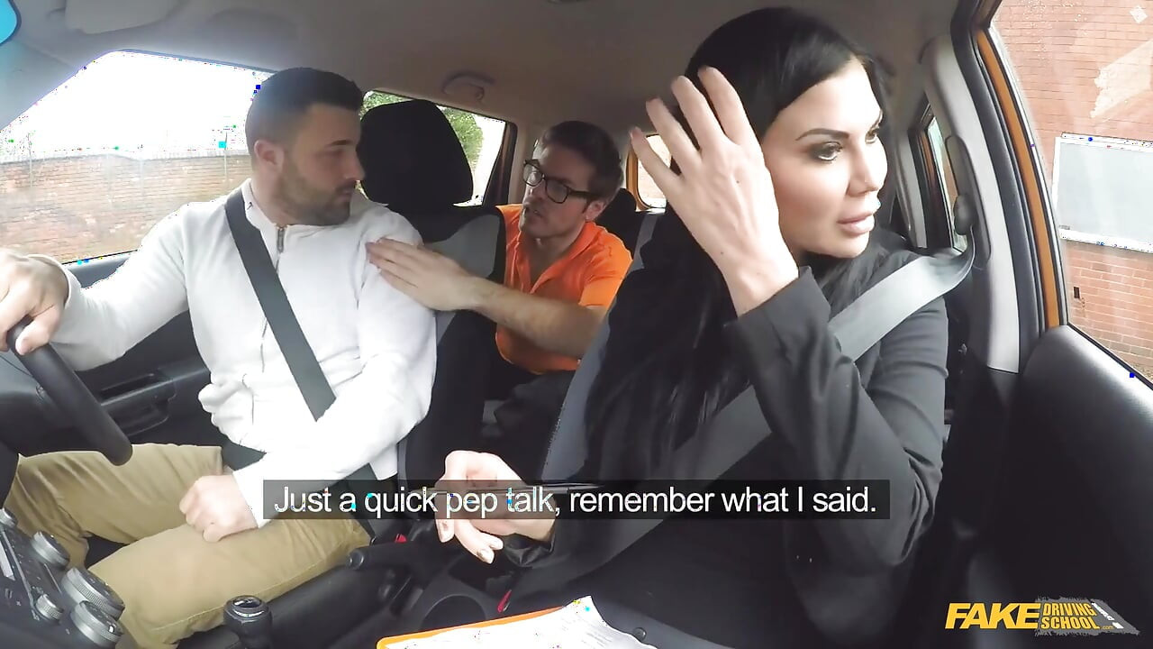 Fake Driving School - Big Tit Hot Brunette Jasmine Jae Flashes Max in a Car & Pulls Him for Doggystyle Sex