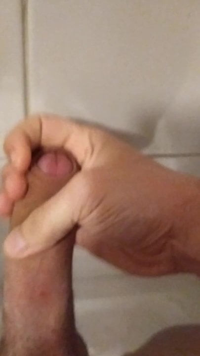 Cumshot in the shower