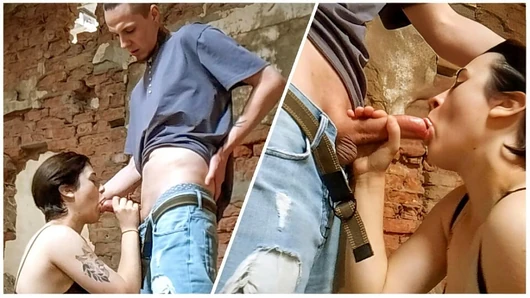 Fucked a bitch in an abandoned building - Roman Gisych