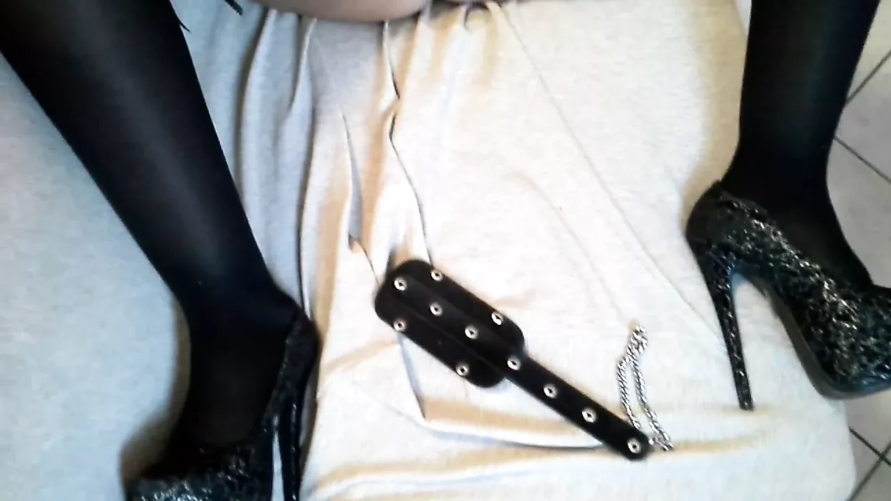 My master punishes me with a whip on my pussy