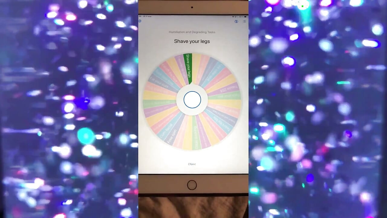 Gravação da sessão do app! Gire a roleta - receba tarefas de humilhação!