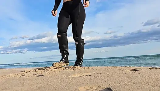Extremely Boot Passion! Outdoor Beach and Car