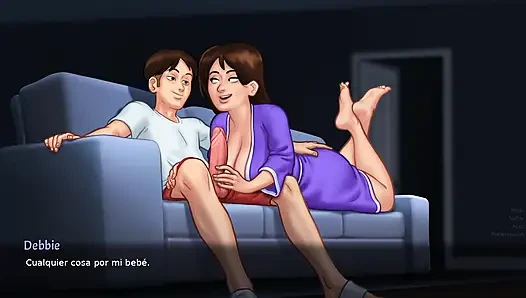 THE NEW SCENES OF (GOLD) FROM THE SUMMERTIME SAGA WITH DEBBIE HD +18 HENTAI.