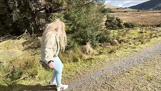 Emergency While Walking on the Public Trail but Had to Wet My Jeans