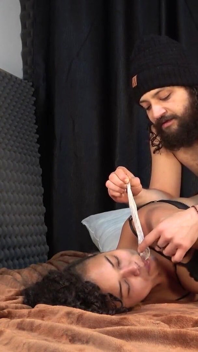 He couldn't resists to fuck me hard in doggystyle after a 69 deepthroat. | Clip 3