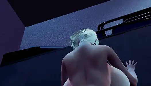 BÜRO-SEX MIT SUPER VOLLBUSIGER NASSER STIEFMUTTER - HENTAI 3D