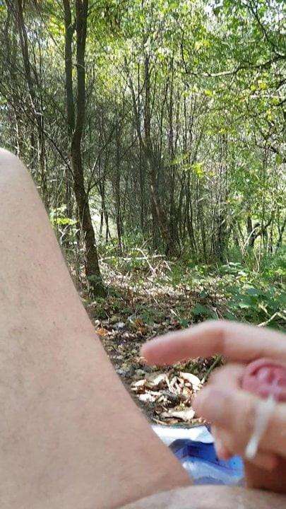 Wank in the woods