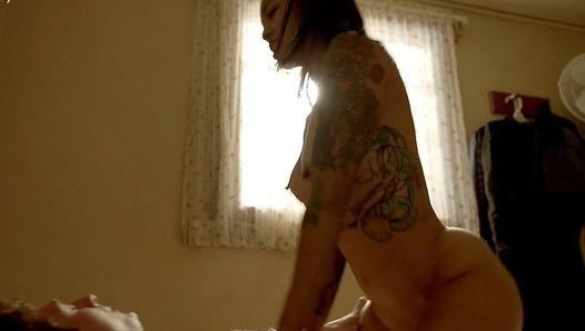 Levy tran escena de sexo desnuda en la serie descarada scandalplanet