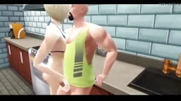 Sims 4 - Busty step mom gets creampied in the kitchen